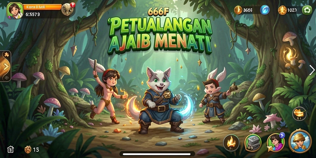 Screenshot utama 666F menampilkan aksi petualangan yang penuh tantangan.