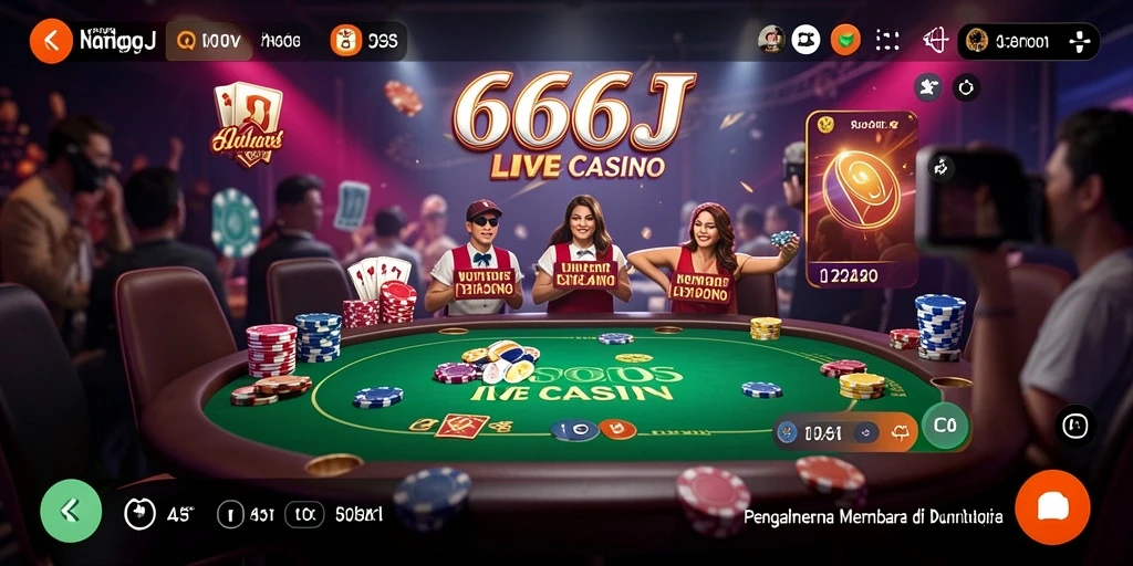 Tampilan gameplay menarik di 666J, memberikan pengalaman Live Casino terbaik.