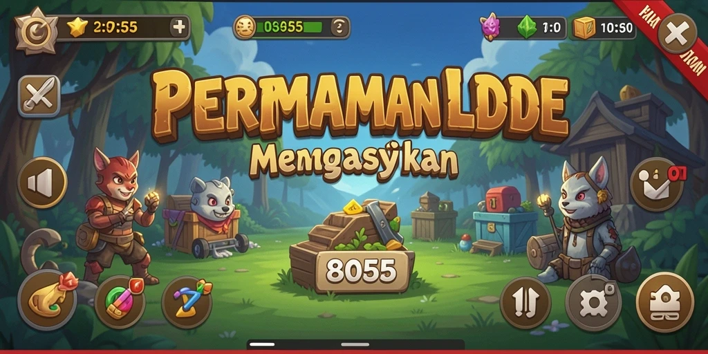 Tampilan gameplay menarik <strong>8055</strong> dalam genre Idle.