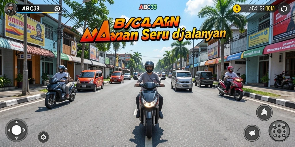 Tampilan gameplay balap yang mendebarkan di ABC33.