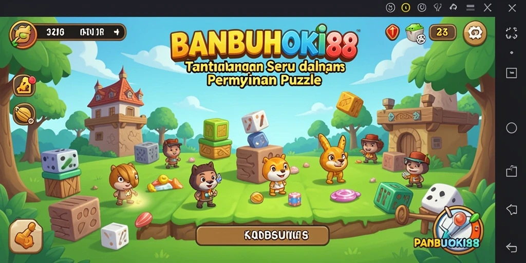 Screenshot gameplay BANBUHOKI88 yang menampilkan tantangan puzzle yang menarik.