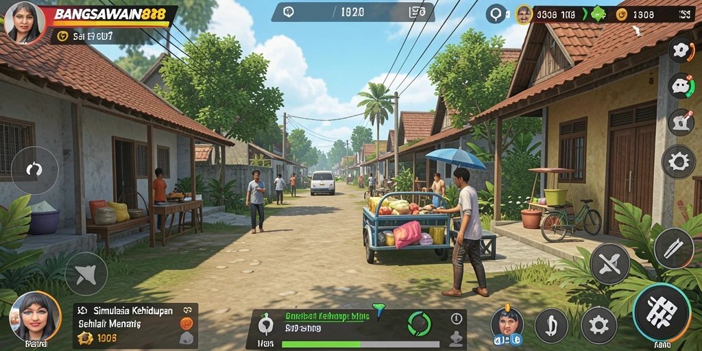Screenshot BANGSAWAN88 menampilkan gameplay simulasi yang menarik.