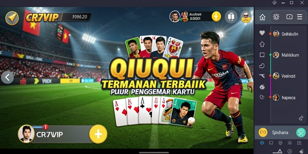 Tampilan seru gameplay QiuQiu di CR7VIP.