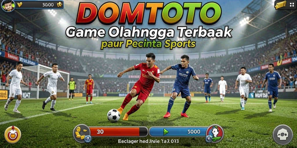 Screenshot menunjukkan gameplay mendebarkan dari DOMTOTO yang penuh aksi olahraga.