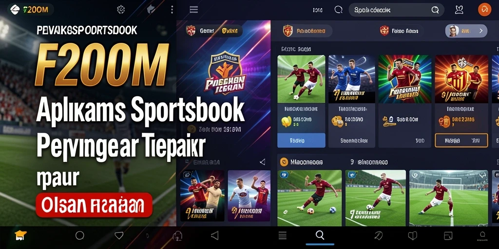 Screenshot F200M menampilkan antarmuka taruhan yang menarik.