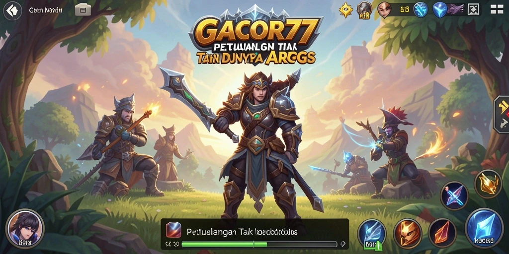 Tangkapan layar dari pertarungan epik dalam GACOR77.