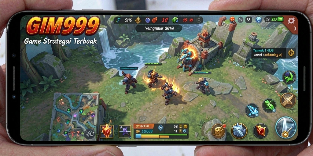 Tampilan gameplay GIM999 dengan aksi strategis yang mendebarkan.