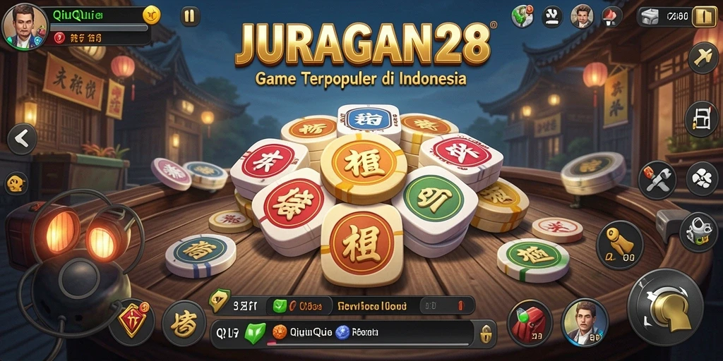 Tampilan gameplay seru dari JURAGAN28 di QiuQiu.