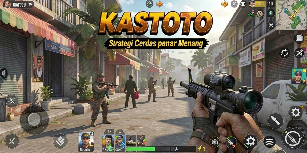 Tampilan menarik dari gameplay KASTOTO saat pertempuran berlangsung.