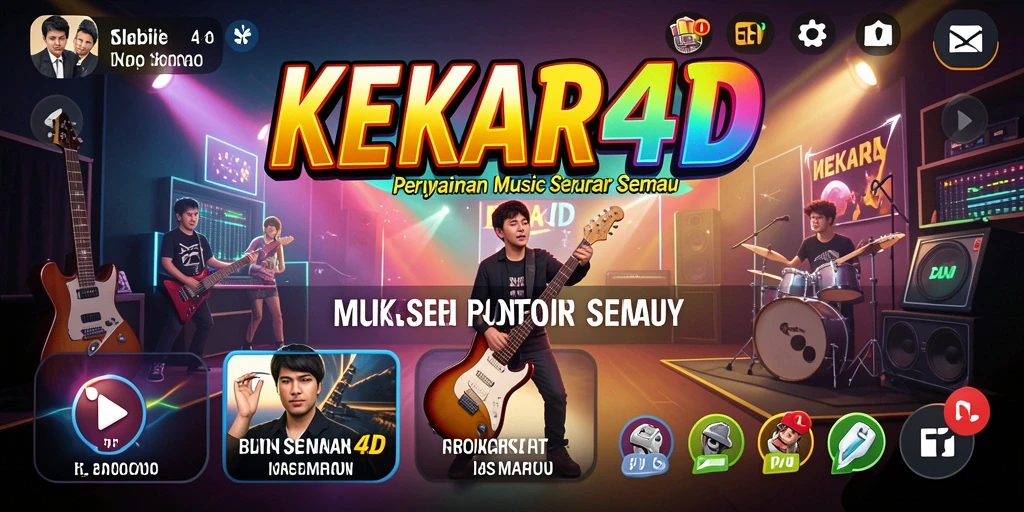 Tampilan screenshot gameplay <strong>KEKAR4D</strong> menunjukkan keseruan bermain musik.