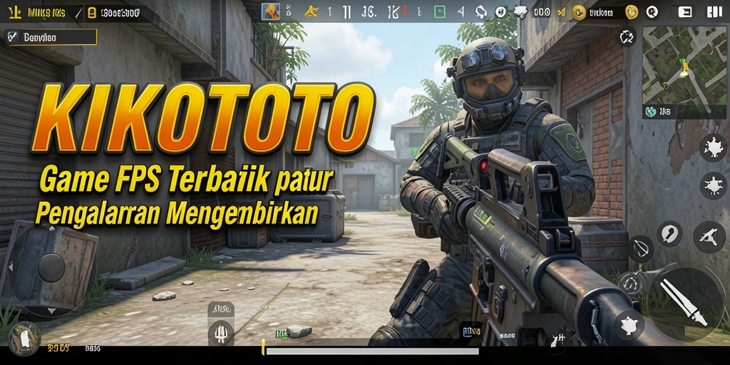 Tampilan gameplay KIKOTOTO yang mendebarkan dan penuh aksi FPS.