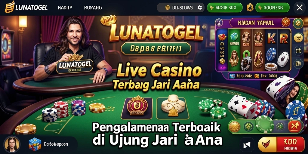 Gameplay Live Casino yang menarik dan interaktif di LUNATOGEL.