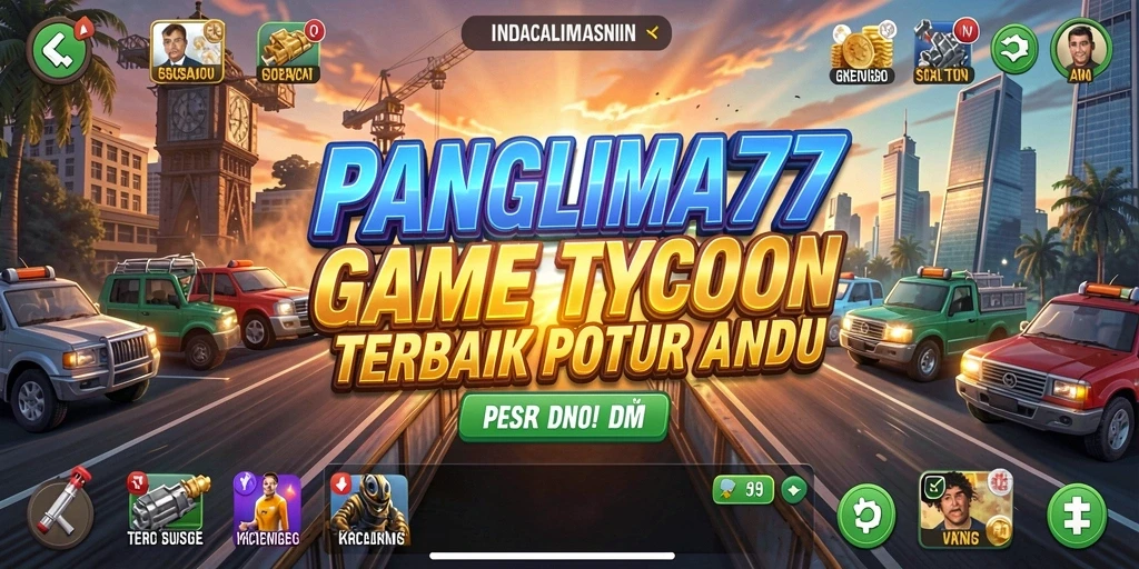 Screenshot gameplay menampilkan manajemen bisnis yang menarik di PANGLIMA77.