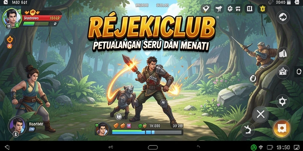 Tangkapan layar menampilkan gameplay seru dari REJEKICLUB.