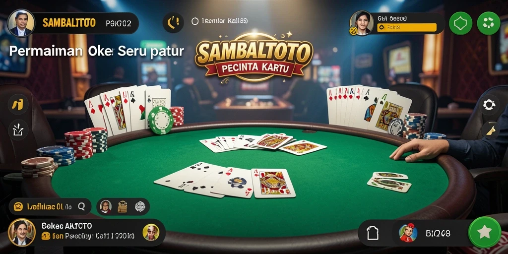 Tampilan menarik dari gameplay Poker di SAMBALTOTO.